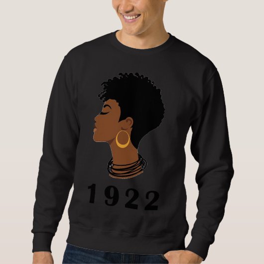 Sweatshirt Black Women Messy Bun Sgrho Sigma 1922 Poodle Rho (Devant)