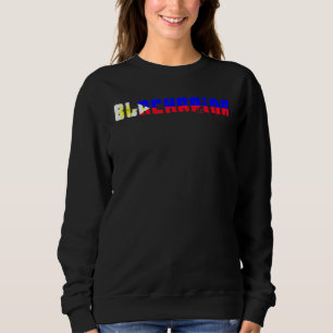 Sweatshirt Blackapina moitié noir moitié philippin Blackapino