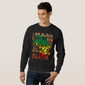 Sweatshirt Blackity Black Every Month Black History BHM Afric (Devant entier)