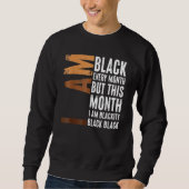 Sweatshirt Blackity Black Every Month Black History BHM Afric (Devant)