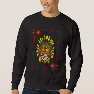 Sweatshirt Blackjack King Of The Native American War Bonnet L