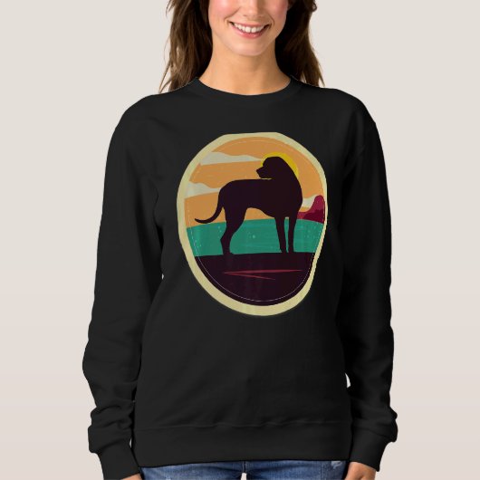 Sweatshirt Blackmouth Cur Retro (Devant)