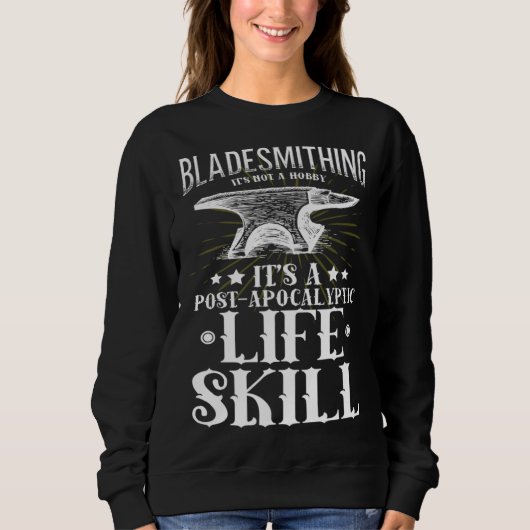Sweatshirt Blacksmith Fire Forged Knives  Bladesmith Knife Fo (Devant)