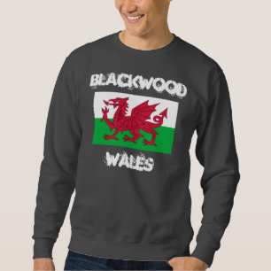 Sweatshirt Blackwood, Pays de Galles avec drapeau gallois