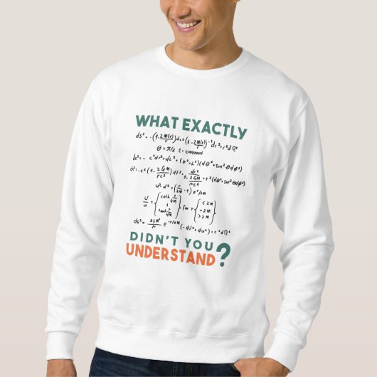 Sweatshirt Blague de formule de physique (Devant)