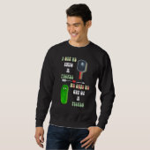 Sweatshirt Blague de pickleball couple de pickle (Devant entier)