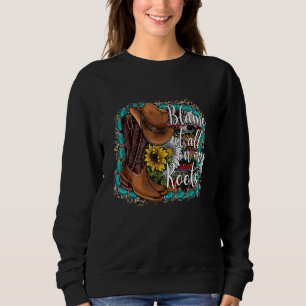 Sweatshirt Blâmer Tout Sur Mes Racines Country Music Cowhide