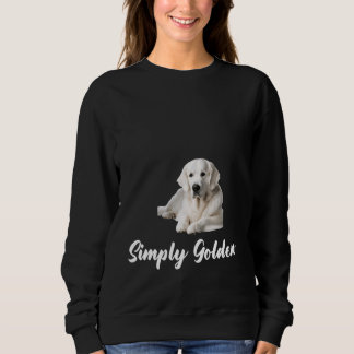 Sweatshirt Blanc Anglais Crème Golden Retriever Simply Golden
