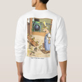 Sweatshirt blanc de motards retour (Dos)