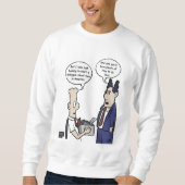 Sweatshirt blanc de Rant Cartoon (Devant)