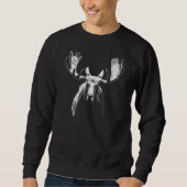 Sweatshirt Blanc d'orignaux de Taureau (Devant)