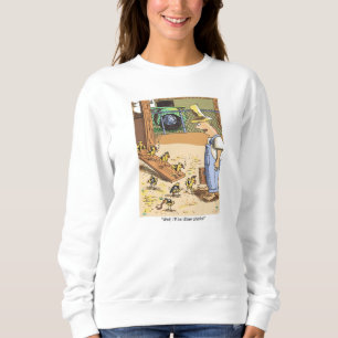 Sweatshirt blanc femmes motards
