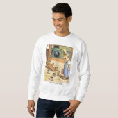 Sweatshirt blanc pour motoneiges (Devant entier)