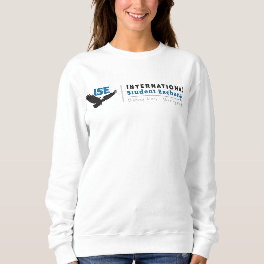 Sweatshirt blanche de base pour femmes (Devant)
