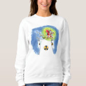 Sweatshirt blanche de Santa Claus (Devant)
