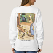Sweatshirt blanche femme motards retour (Dos)
