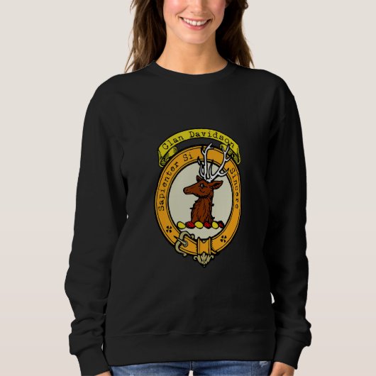 Sweatshirt Blason écossais du Clan Davidson (Devant)