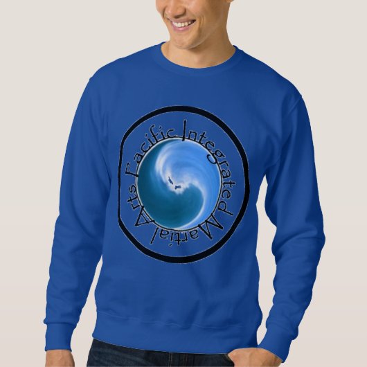 Sweatshirt blauw PIMA (Voorkant)