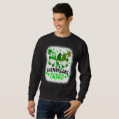 Sweatshirt Bleached Shenanigans Squad St Patrick's Day Gnomes (Devant entier)