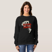Sweatshirt Bleeding Donkeys Gambler Poker Gambling Card Game (Devant entier)