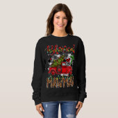 Sweatshirt Blessé Mawmaw Red Truck Plaid Christmas Tree Leop (Devant entier)