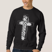 Sweatshirt Blessed  Christian Cross (Devant)