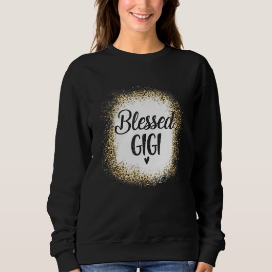 Sweatshirt Blessed Gigi Leopard    Best Mom Ever  Mother's Da (Devant)