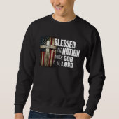 Sweatshirt Blessed Is The Nation Whose God Is Lord Christian (Devant)