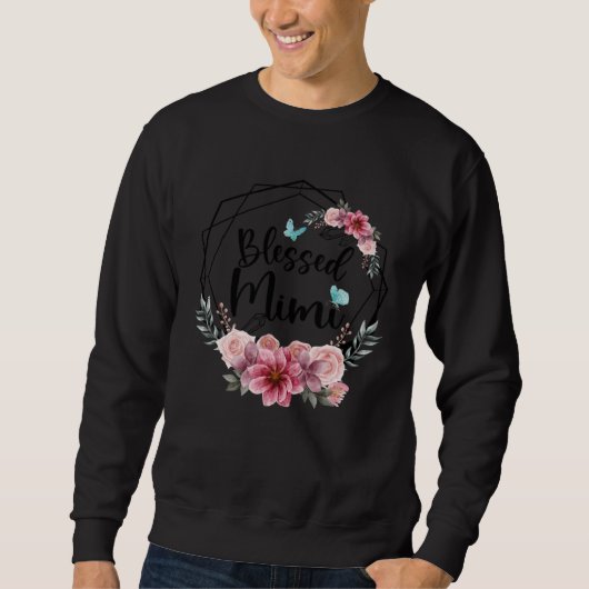 Sweatshirt Blessed Mimi with Floral Mother s Day 2023 (Devant)