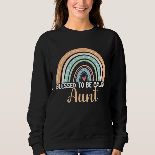 Sweatshirt Blessed To Be Called Aunt Rainbow Mother s Day Aun (Devant)