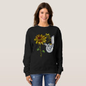 Sweatshirt Blessed To Be Called Auntie Elephant Sunflower (Devant entier)