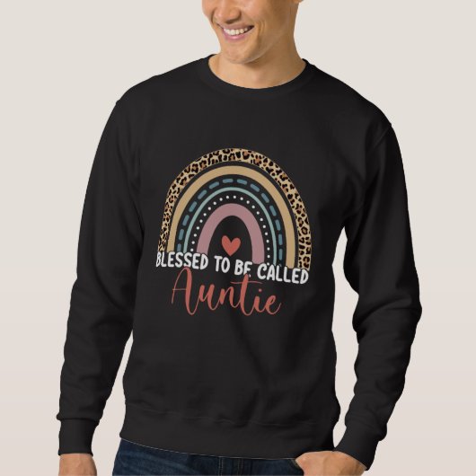 Sweatshirt Blessed To Be Called Auntie Rainbow Mother s Day L (Devant)