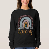 Sweatshirt Blessed To Be Called Gammy Rainbow Leopard Cute Mo (Devant)