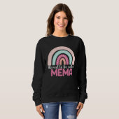 Sweatshirt Blessed To Be Called Mema Rainbow Mothers Day Mom  (Devant entier)