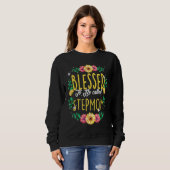 Sweatshirt Blessed To Be Called Stepmom Flowers Step Mom Moth (Devant entier)
