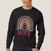 Sweatshirt Blessed To Be Called Wife Rainbow Leopard Print Mo (Devant)