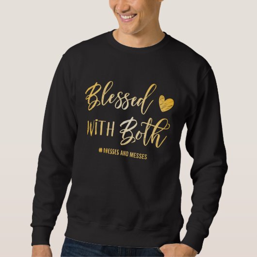 Sweatshirt Blessed With Both Mom Of Both (Devant)