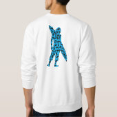 Sweatshirt Bleu - avant de Munkey/dos de Shortboarder (Dos)