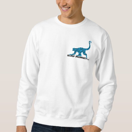 Sweatshirt Bleu - avant de Munkey/dos de Shortboarder (Devant)