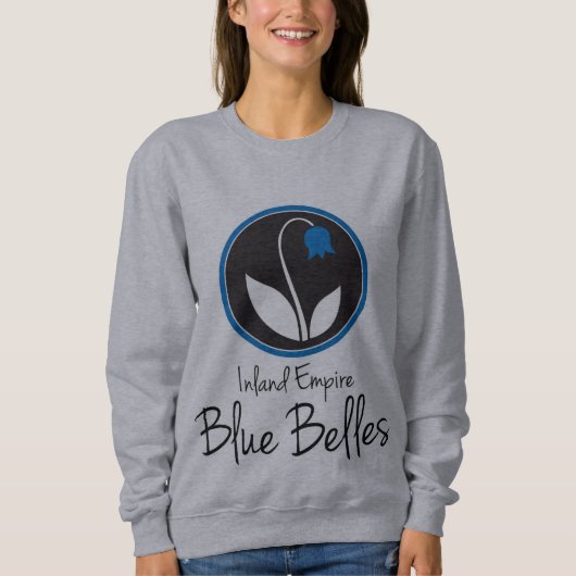 Sweatshirt bleu de belles d'IE (Devant)