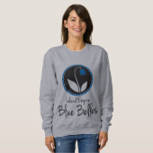 Sweatshirt bleu de belles d'IE (Devant entier)
