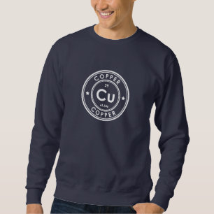 Sweatshirt bleu élément cuivre