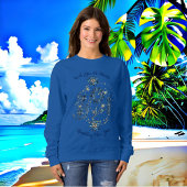 Sweatshirt Bleu étincelant Parties scintillant du Nouvel An É