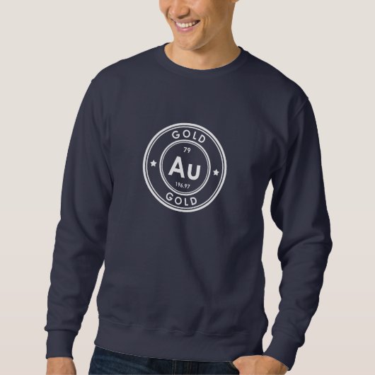 Sweatshirt bleu Gold Element (Devant)