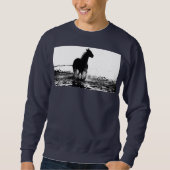 Sweatshirt bleu marine Modèle Ajouter votre texte  (Devant)