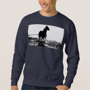 Sweatshirt bleu marine Modèle Ajouter votre texte
