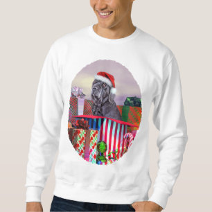 Sweatshirt Bleu napolitain de Noël de mastiff