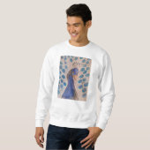 Sweatshirt bleu Peacock (Devant entier)