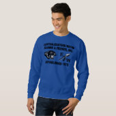 Sweatshirt bleu royal Panther et EW (Devant entier)