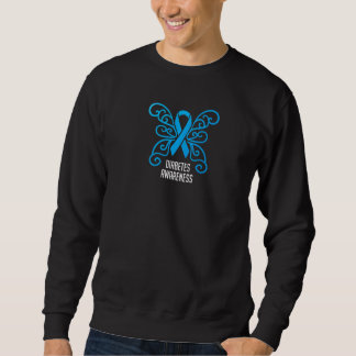 Sweatshirt Bleu Ruban Lutter contre le diabète Mois de sensib
